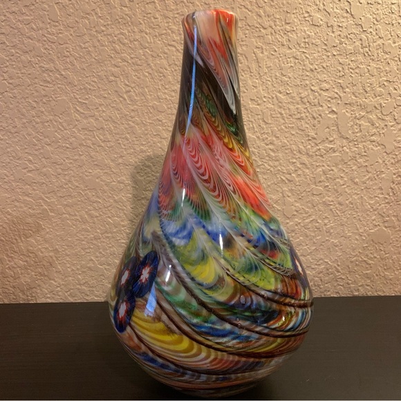 Beautiful contemporary Murano glass vase - Picture 4 of 8